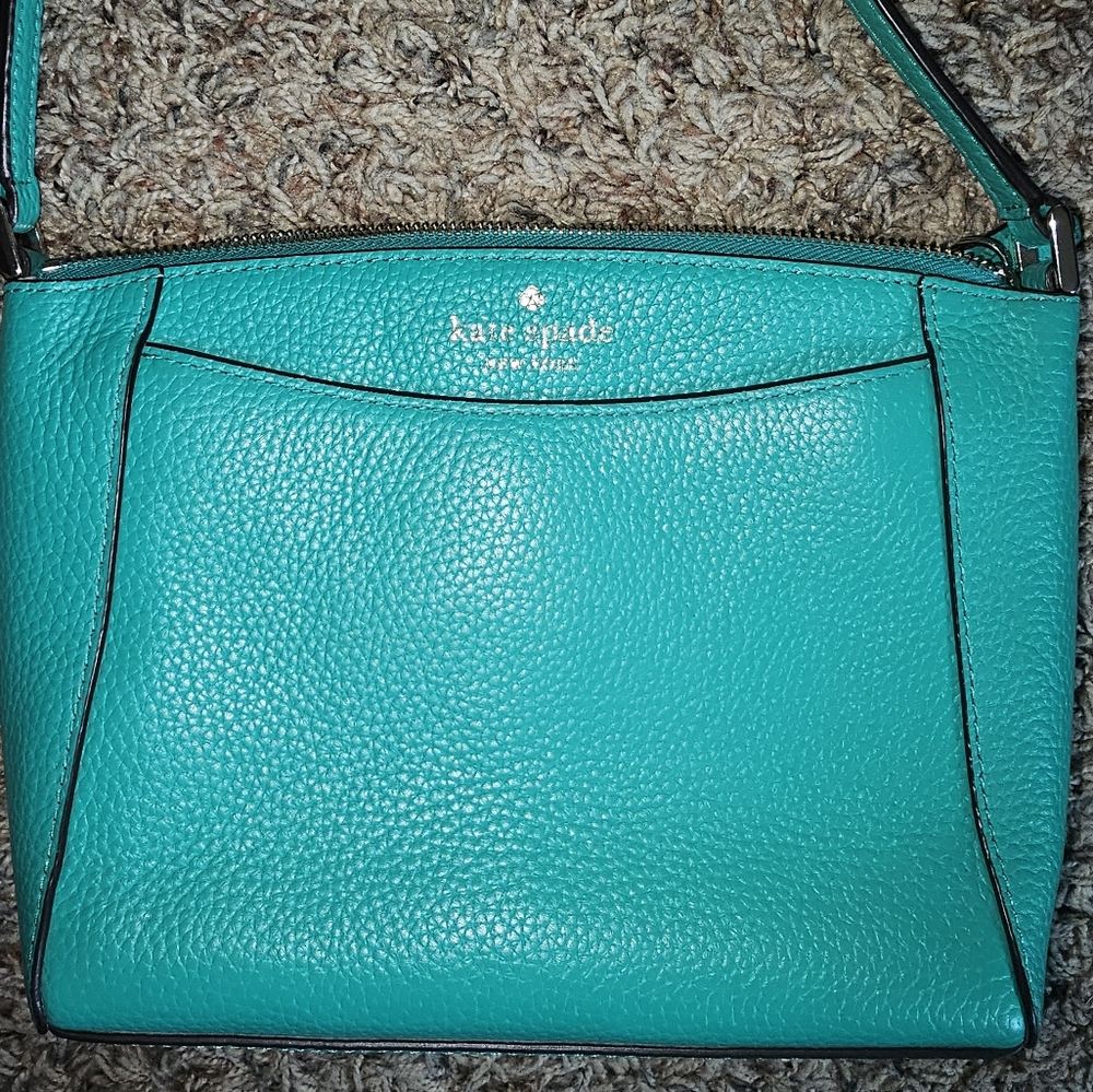 Kate Spade Turquoise Leather Crossbody Bag